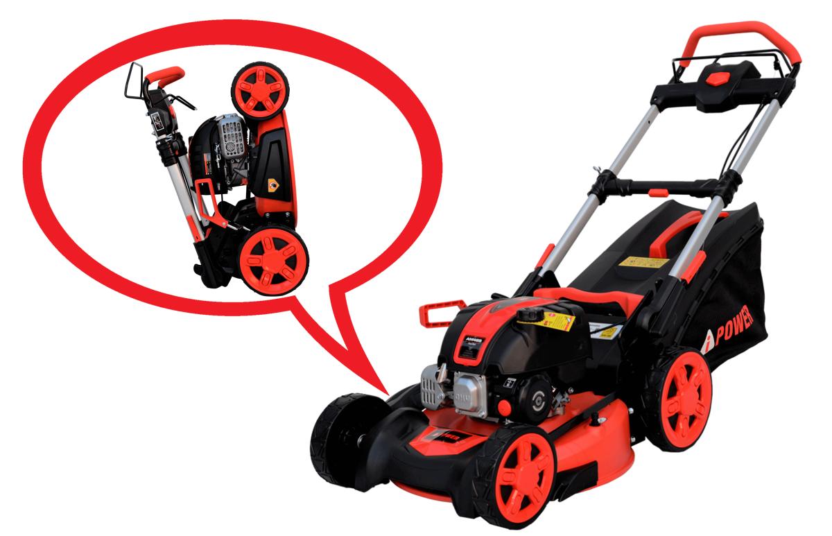 Складная газонокосилка бензиновая самоходная A-iPower AM48S Складная газонокосилка бензиновая самоходная A-iPower AM48S