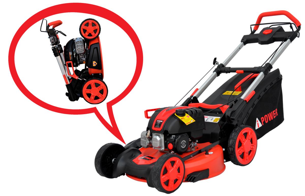Складная газонокосилка бензиновая самоходная A-iPower AM53S Складная газонокосилка бензиновая самоходная A-iPower AM53S