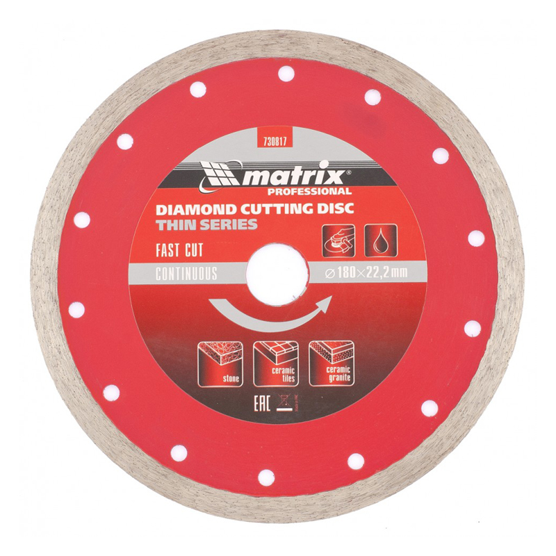 Алмазный диск MATRIX 180х22,2 мм (тонкий мокрая резка) Алмазный диск MATRIX 180х22,2 мм (тонкий мокрая резка)