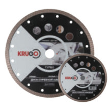 Диск алмазный турбо KRUGO 230x2.6x22.23x8/10мм