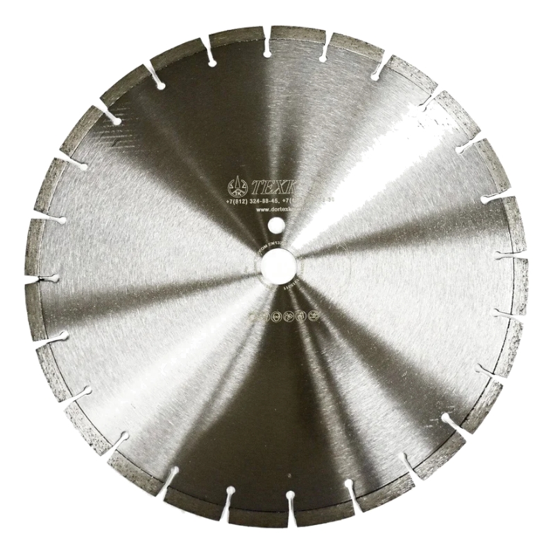 Диск по асфальту алмазный сегментный Техком 350х25,4 мм LAB14P