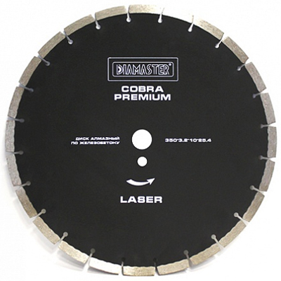 Алмазный диск по железобетону COBRA Premium d 350 мм Алмазный диск по железобетону COBRA Premium d 350 мм