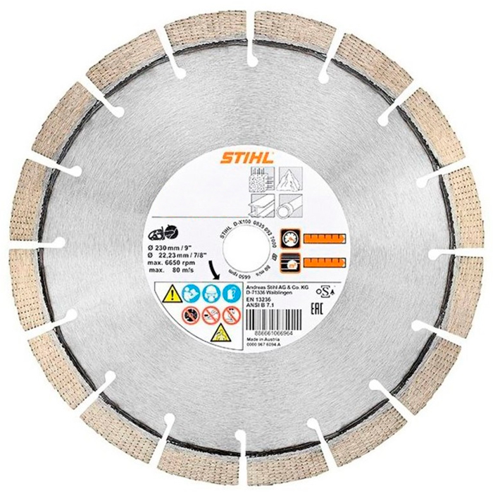 Алмазный диск Stihl Х100 230 мм (универсальный)
