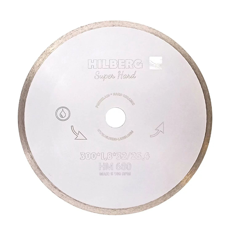 Диск алмазный отрезной Hilberg Super Hard Сплошной 300x32/25,4 Диск алмазный отрезной Hilberg Super Hard Сплошной 300x32/25,4