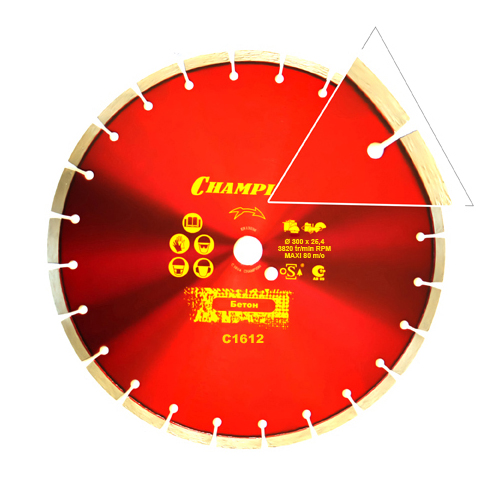 Диск алмазный по бетону Champion ST 300/25,4/10 Concremax