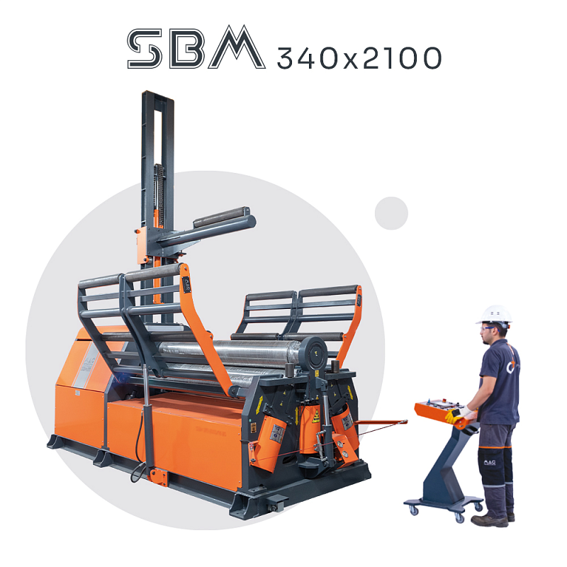 Гидравлический 4-х валковый станок MAC BENDING SBM 340х2100 Гидравлический 4-х валковый станок MAC BENDING SBM 340х2100
