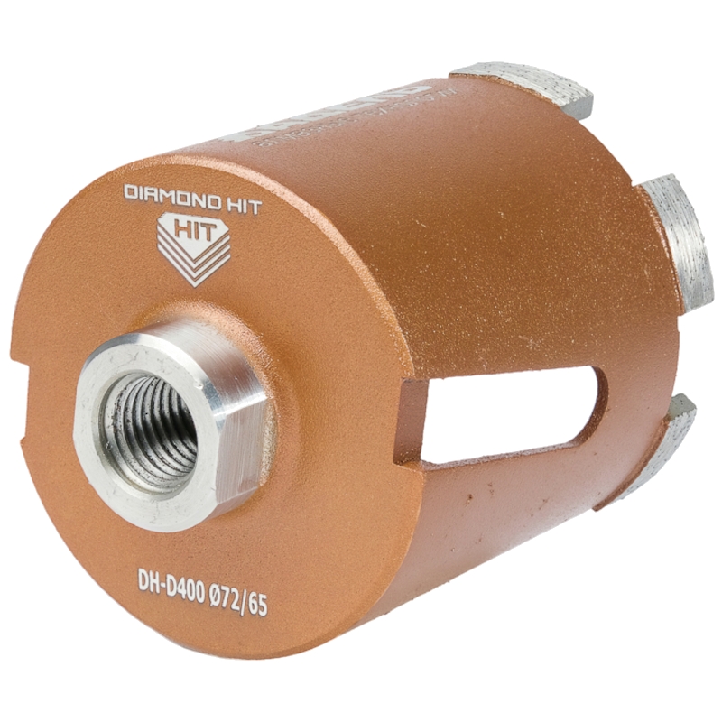 Сверло алмазное для подрозетников Адель DH-D400 (72/65 мм; M16; 6 сегментов) ДУУ00005761 Сверло алмазное для подрозетников Адель DH-D400 (72/65 мм; M16; 6 сегментов) ДУУ00005761