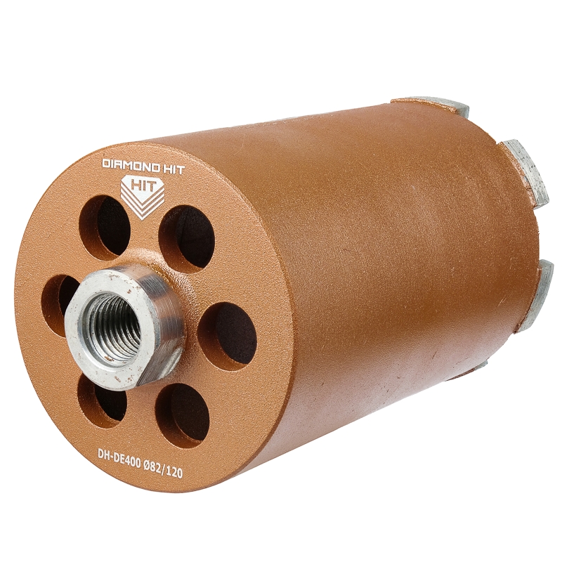 Сверло алмазное для подрозетников Адель DH-DE400 (82/120 мм; M16; 7 сегментов) 00-00001546 Сверло алмазное для подрозетников Адель DH-DE400 (82/120 мм; M16; 7 сегментов) 00-00001546