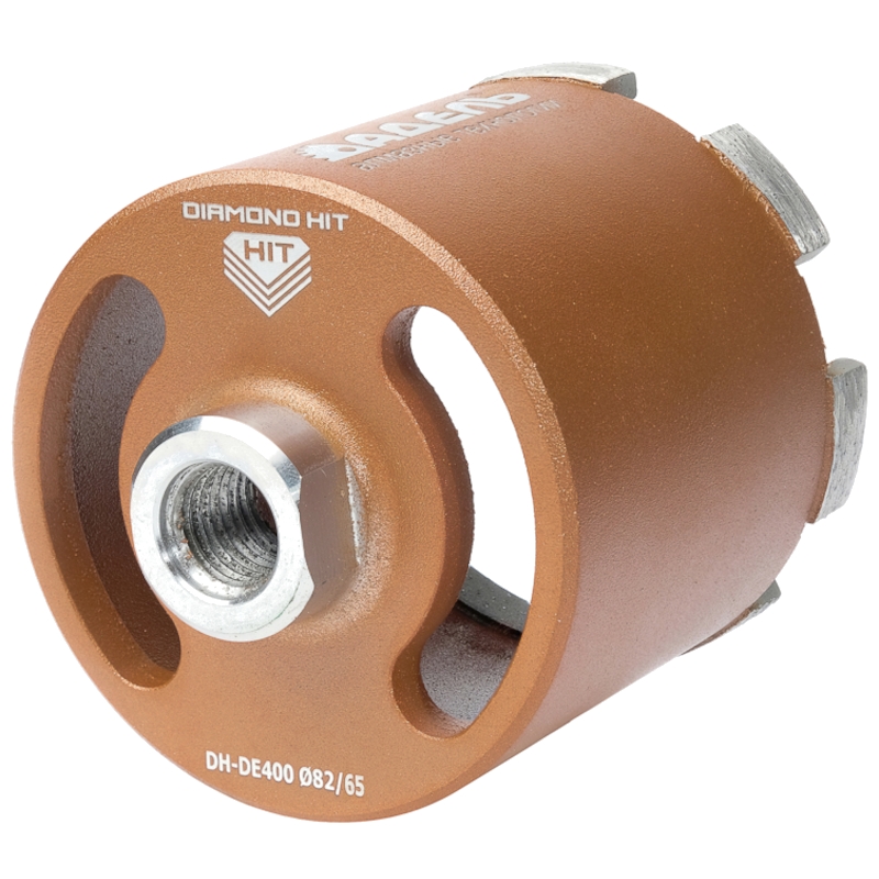 Сверло алмазное для подрозетников Адель DH-DE400 (82/65 мм; M16; 7 сегментов) ДУУ00005757 Сверло алмазное для подрозетников Адель DH-DE400 (82/65 мм; M16; 7 сегментов) ДУУ00005757