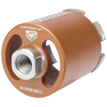 Сверло алмазное для подрозетников Адель DH-DE400 (68/65 мм; M16; 6 сегментов) ДУУ00005753 Сверло алмазное для подрозетников Адель DH-DE400 (68/65 мм; M16; 6 сегментов) ДУУ00005753