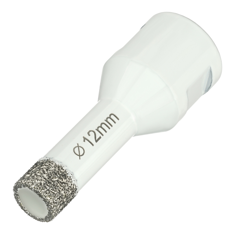 Алмазная коронка Diamond Industrial 12 мм Universal по керамограниту, керамике и камню, вакуумная пайка, M14 Алмазная коронка Diamond Industrial 12 мм Universal по керамограниту, керамике и камню, вакуумная пайка, M14