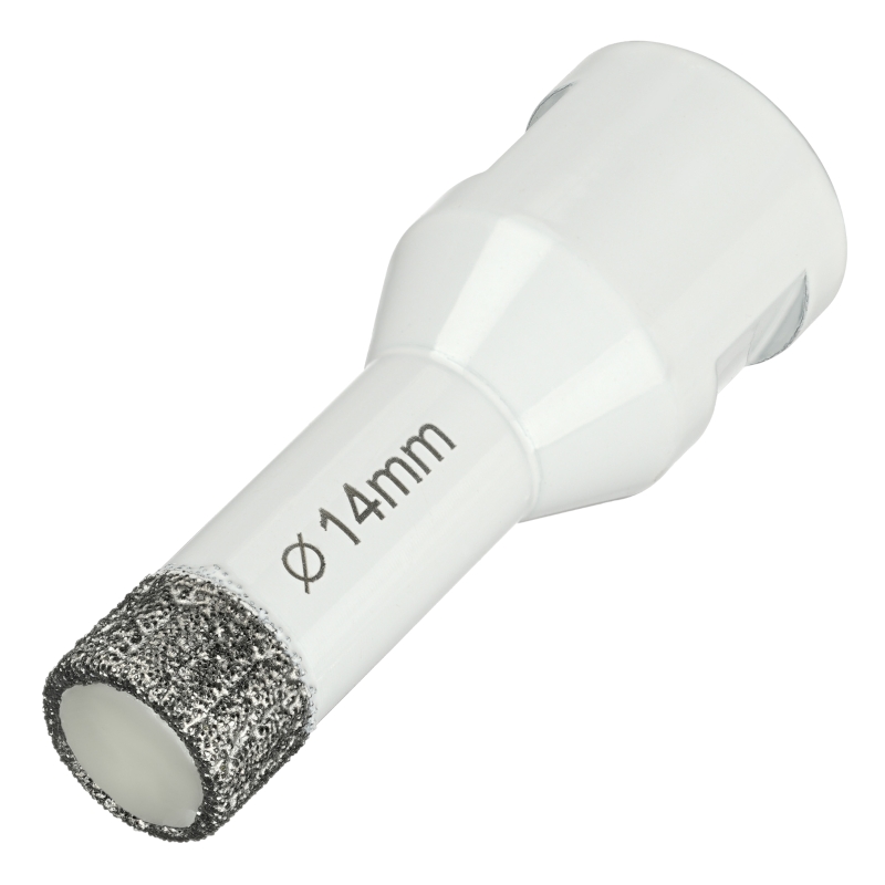 Алмазная коронка Diamond Industrial 14 мм Universal по керамограниту, керамике и камню, вакуумная пайка, M14 Алмазная коронка Diamond Industrial 14 мм Universal по керамограниту, керамике и камню, вакуумная пайка, M14