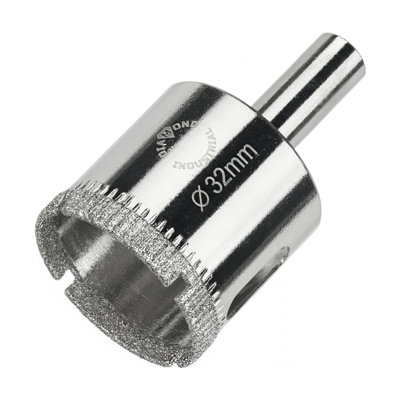 Алмазная коронка Diamond Industrial 32 мм по керамике, плитке и стеклу Алмазная коронка Diamond Industrial 32 мм по керамике, плитке и стеклу