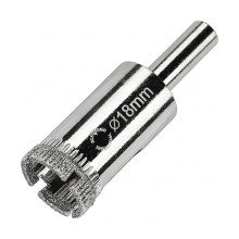 Алмазная коронка Diamond Industrial 18 мм по керамике, плитке и стеклу