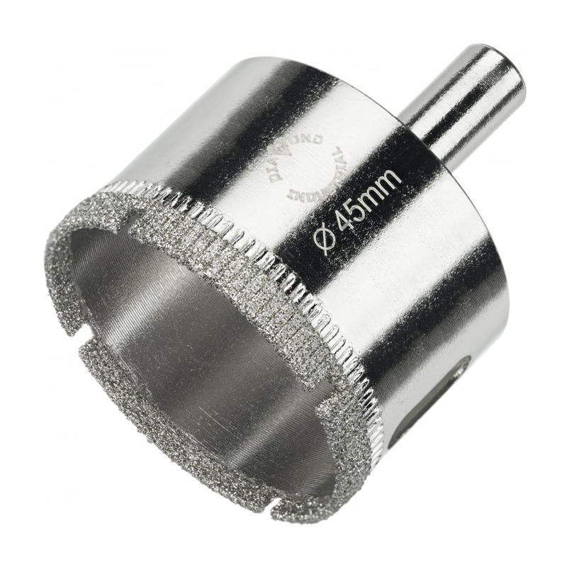 Алмазная коронка Diamond Industrial 45 мм по керамике, плитке и стеклу Алмазная коронка Diamond Industrial 45 мм по керамике, плитке и стеклу