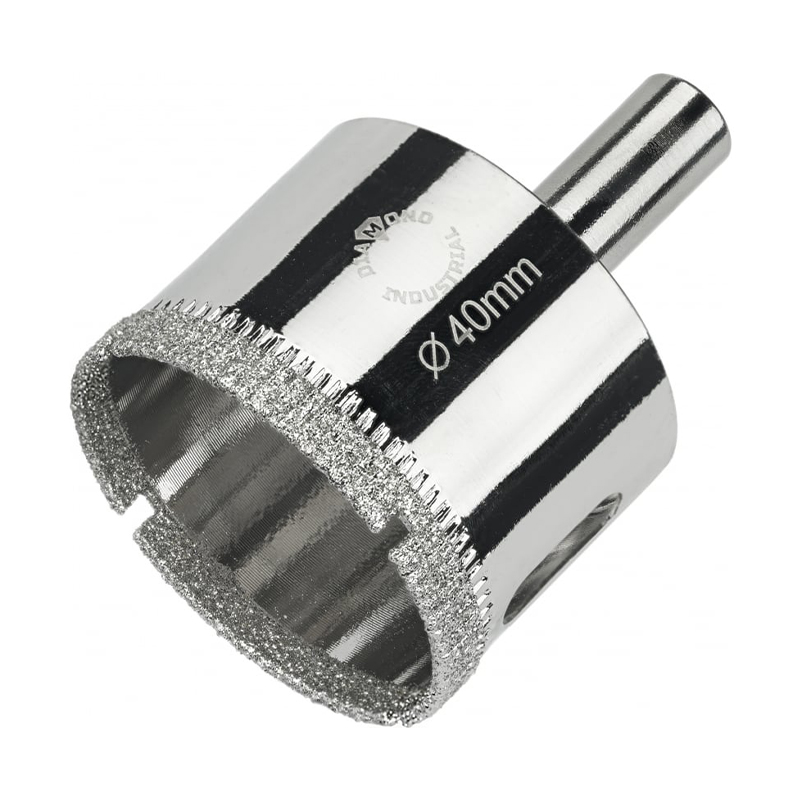 Алмазная коронка Diamond Industrial 40 мм по керамике, плитке и стеклу Алмазная коронка Diamond Industrial 40 мм по керамике, плитке и стеклу