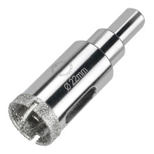 Алмазная коронка Diamond Industrial 22 мм (Керамогранит, плитка, кафель)