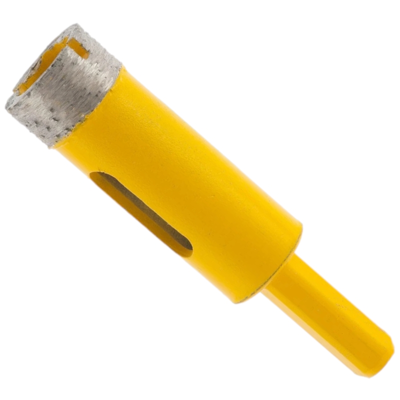 Сверло алмазное по керамограниту Denzel 18 мм, мокрая резка, трехгранный хвостовик Сверло алмазное по керамограниту Denzel 18 мм, мокрая резка, трехгранный хвостовик