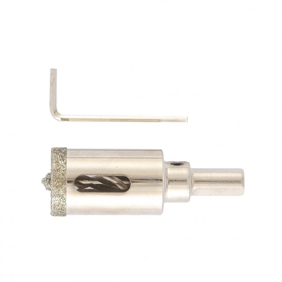 Сверло алмазное по керамограниту, 22х67 мм, трехгранный хвостовик Matrix Сверло алмазное по керамограниту, 22х67 мм, трехгранный хвостовик Matrix