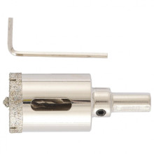 Сверло алмазное по керамограниту, 30х67 мм, трехгранный хвостовик Matrix