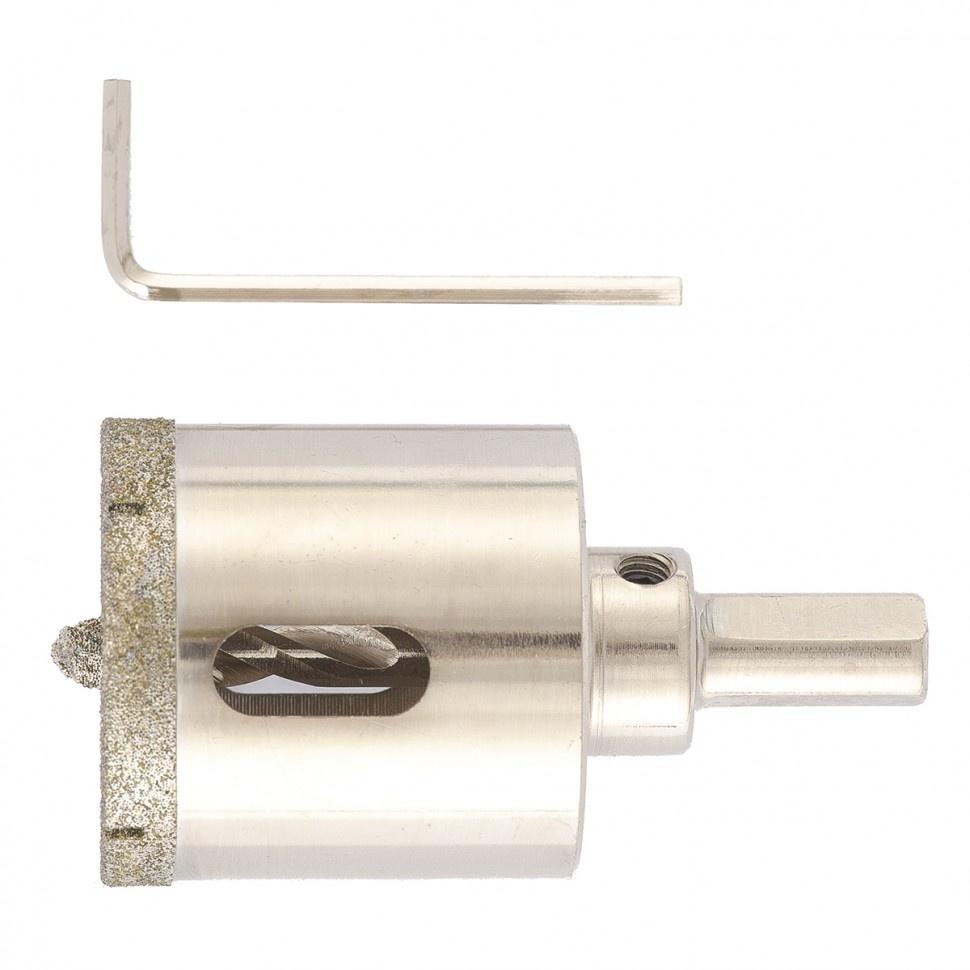 Сверло алмазное по керамограниту, 40х67 мм, трехгранный хвостовик Matrix Сверло алмазное по керамограниту, 40х67 мм, трехгранный хвостовик Matrix