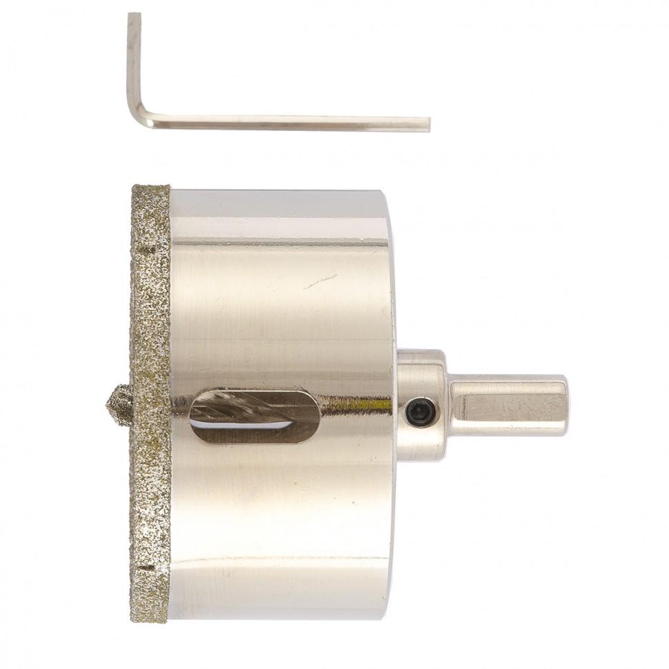 Сверло алмазное по керамограниту, 70х67 мм, трехгранный хвостовик Matrix Сверло алмазное по керамограниту, 70х67 мм, трехгранный хвостовик Matrix