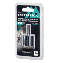 Коронка алмазная METALLICA Optima 28x55 мм, #80, по стеклу, плитке, 1 шт, в блистере. Коронка алмазная METALLICA Optima 28x55 мм, #80, по стеклу, плитке, 1 шт, в блистере.