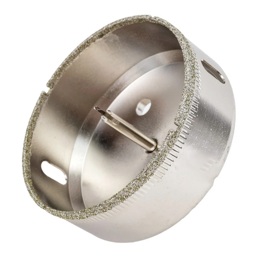 Коронка алмазная с центрирующим сверлом по керамограниту и керамике 70 мм РОСОМАХА Коронка алмазная с центрирующим сверлом по керамограниту и керамике 70 мм РОСОМАХА