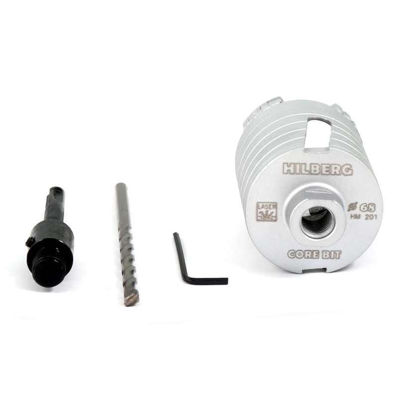 Алмазная коронка по бетону для подрозетников Hilberg Laser 68 мм Алмазная коронка по бетону для подрозетников Hilberg Laser 68 мм