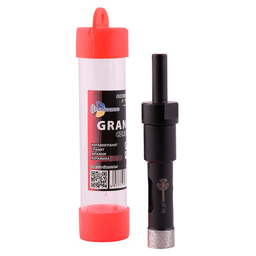 Коронка алмазная по керамограниту 16 мм Коронка алмазная по керамограниту 16 мм