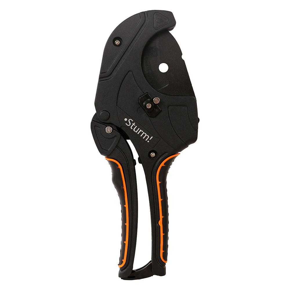 Ножницы для резки труб ПВХ 63мм, лезвие SK5 с тефлоновым покрытием Sturm! Ножницы для резки труб ПВХ 63мм, лезвие SK5 с тефлоновым покрытием Sturm!