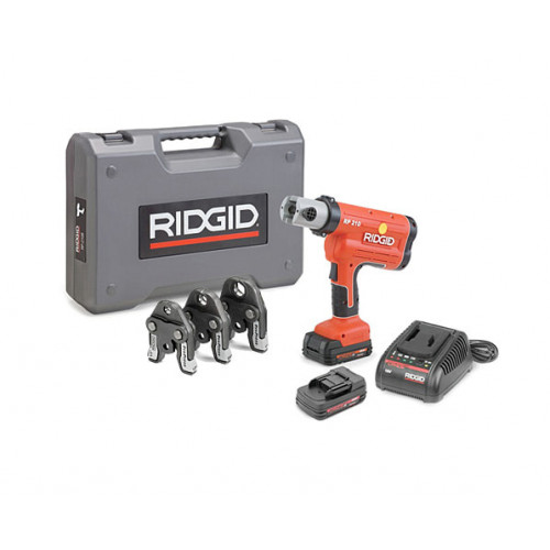 Пресс-пистолет аккумуляторный RIDGID RP 210-B Compact + пресс-клещи V 15-22-28 мм Пресс-пистолет аккумуляторный RIDGID RP 210-B Compact + пресс-клещи V 15-22-28 мм