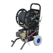 Каналопромывочный аппарат в/давления C-TECH CM2015 комплект с катушкой 200 бар, 900 л/ч Каналопромывочный аппарат в/давления C-TECH CM2015 комплект с катушкой 200 бар, 900 л/ч