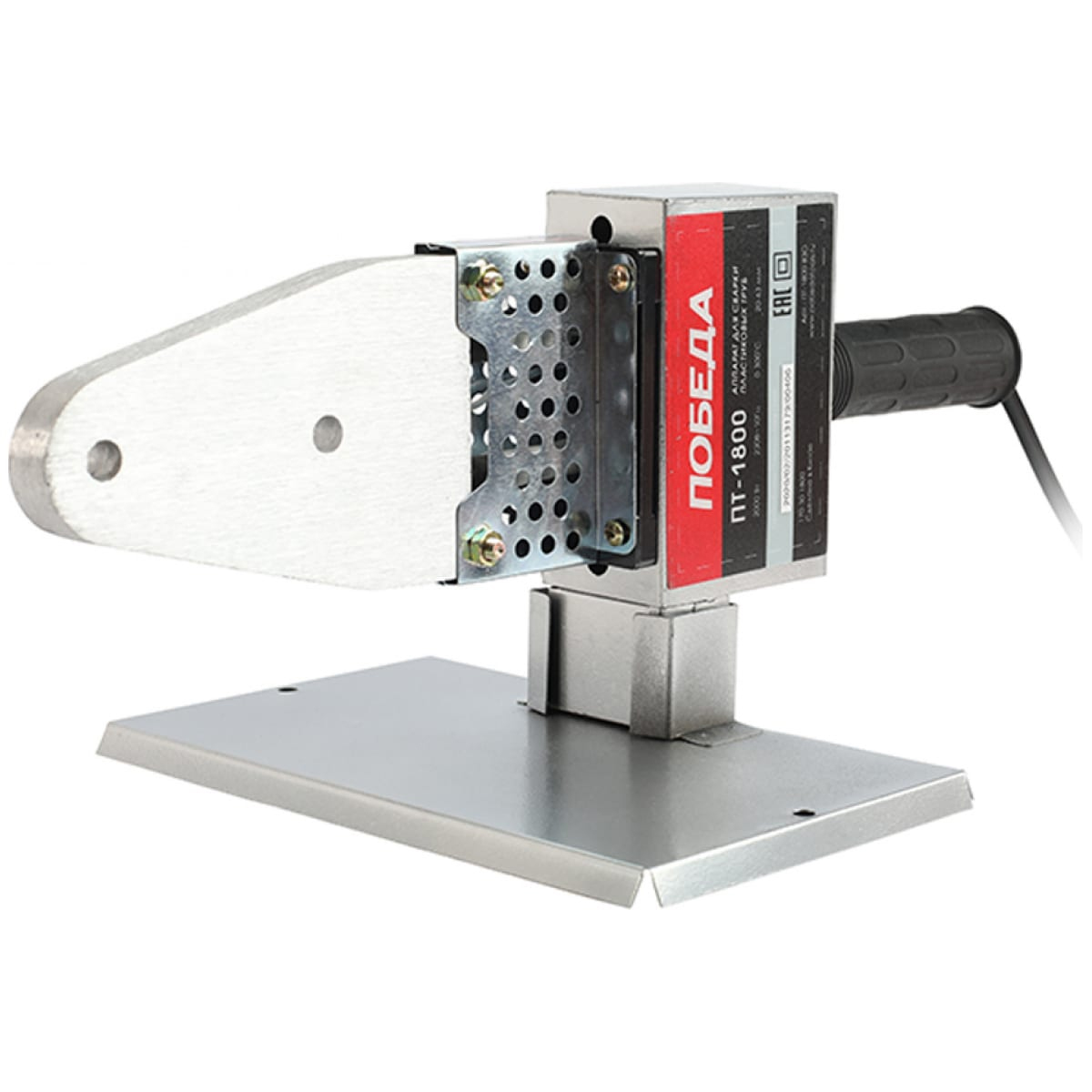 Аппарат для сварки пластиковых труб ПОБЕДА ПТ-1800 (металл. кейс) Аппарат для сварки пластиковых труб ПОБЕДА ПТ-1800 (металл. кейс)