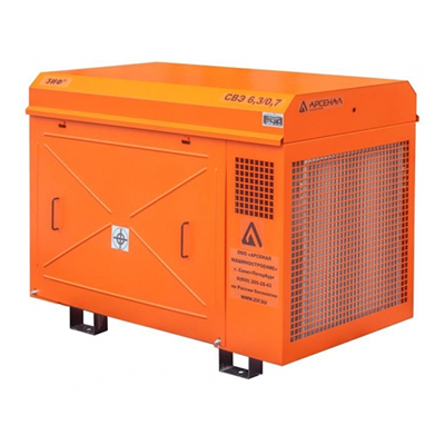 Электрический винтовой компрессор ЗИФ-СВЭ-3,5/1,0 в кожухе Электрический винтовой компрессор ЗИФ-СВЭ-3,5/1,0 в кожухе