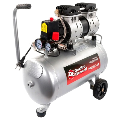Компрессор поршневой безмасляный Quattro Elementi PACIFIC-24 Компрессор поршневой безмасляный Quattro Elementi PACIFIC-24