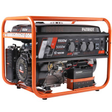 Генератор бензиновый PATRIOT GRS 6500 E, 13лс, 5500Вт, объем 25л Генератор бензиновый PATRIOT GRS 6500 E, 13лс, 5500Вт, объем 25л