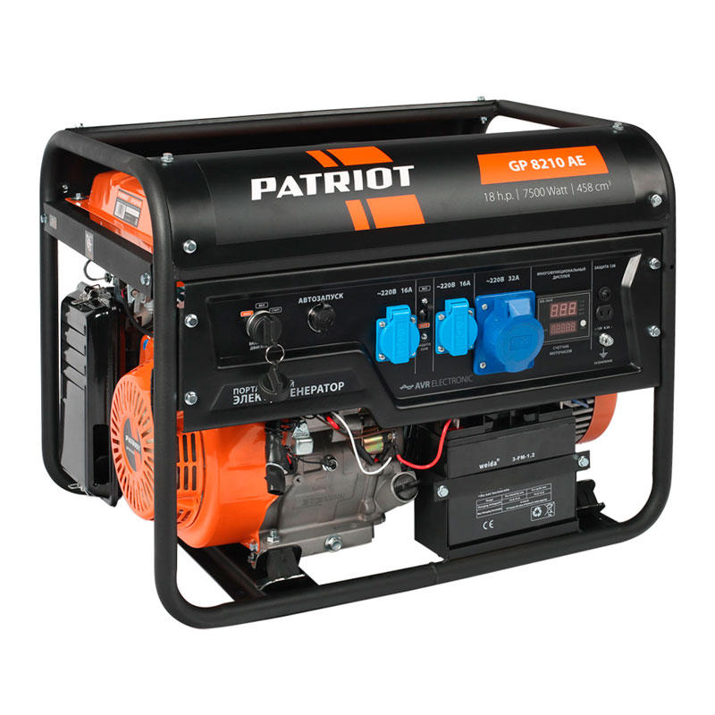 Генератор бензиновый PATRIOT GP 8210AE Генератор бензиновый PATRIOT GP 8210AE