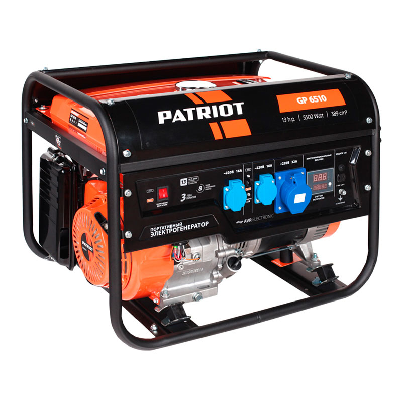 Генератор бензиновый PATRIOT GP 6510 Генератор бензиновый PATRIOT GP 6510