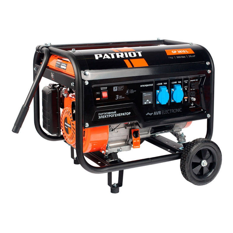Генератор бензиновый PATRIOT GP 3810L Генератор бензиновый PATRIOT GP 3810L