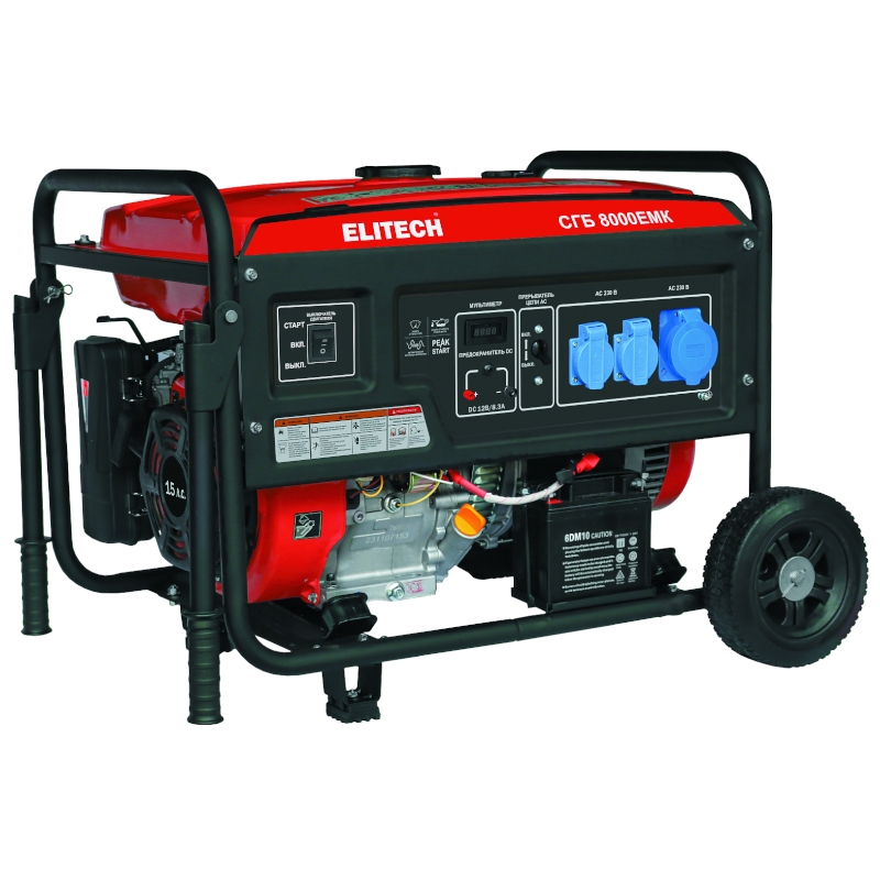 Генератор Elitech СГБ 8000ЕМК Генератор Elitech СГБ 8000ЕМК