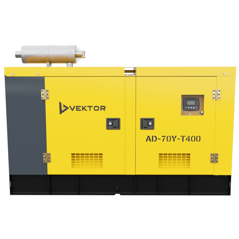 Дизельный генератор Vektor AD-70Y-T400 в шумозащитной кожухе