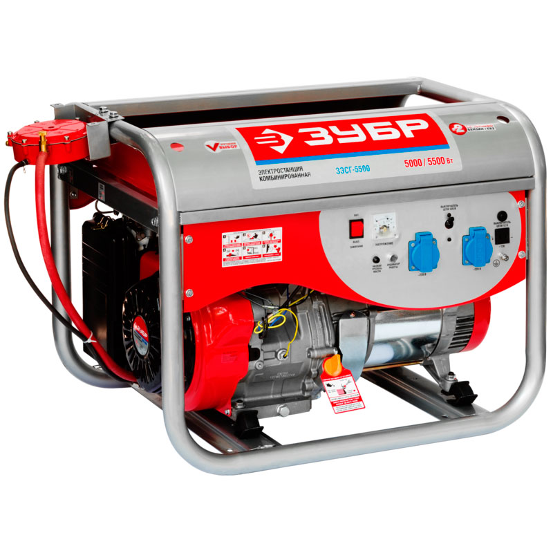 Газобензиновый генератор Зубр МАСТЕР ЗЭСГ-5500 Газобензиновый генератор Зубр МАСТЕР ЗЭСГ-5500
