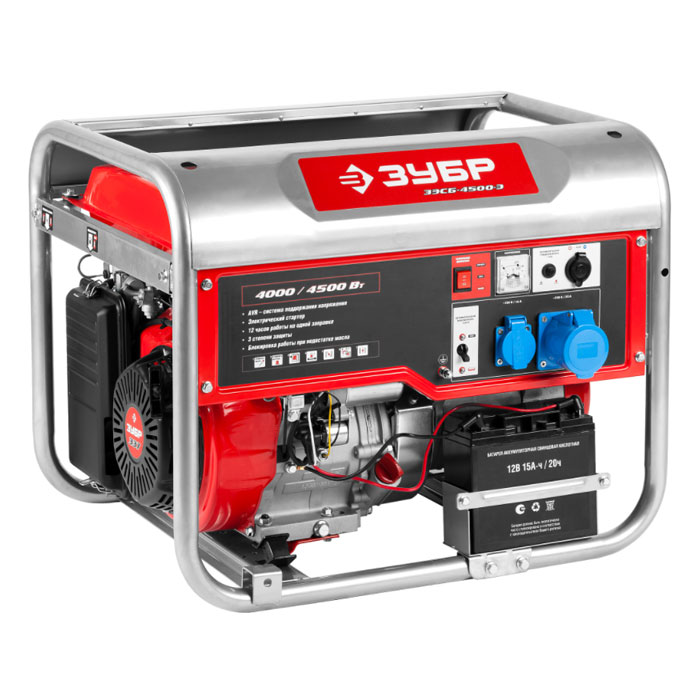 Генератор бензиновый ЗУБР ЗЭСБ-4500-Э Генератор бензиновый ЗУБР ЗЭСБ-4500-Э