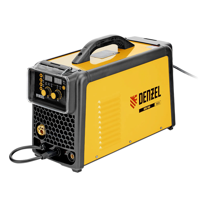 Аппарат инверторный полуавтоматической сварки Denzel  MIG-160 160 А ПВ 60% катушка 5 кг
