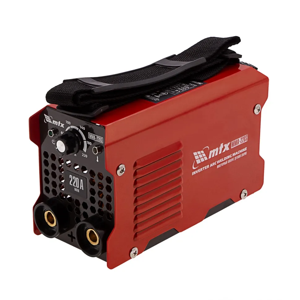 Инверторный аппарат дуговой сварки MTX MMA-220S, 220 А, ПВ60%, диаметр электрода 1,6-5 мм Инверторный аппарат дуговой сварки MTX MMA-220S, 220 А, ПВ60%, диаметр электрода 1,6-5 мм