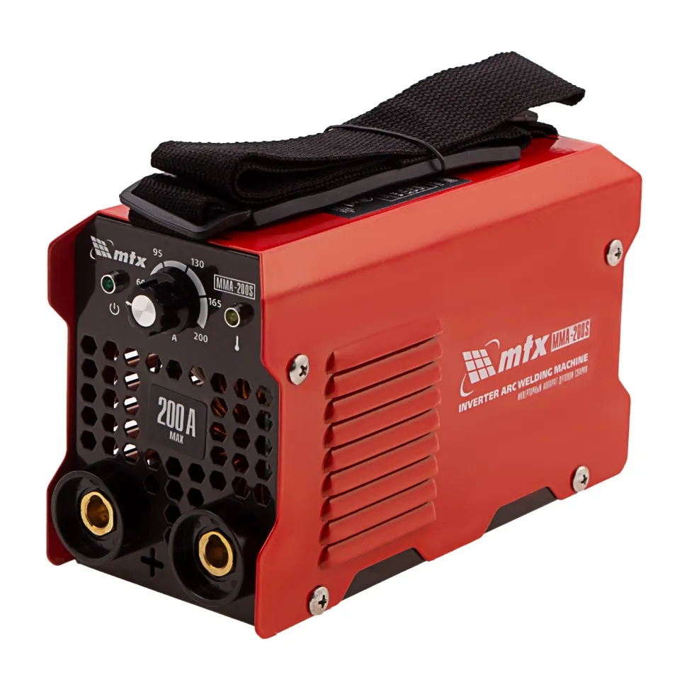 Инверторный аппарат дуговой сварки MTX MMA-200S, 200 А, ПВ60%, диаметр электрода 1,6-5 мм Инверторный аппарат дуговой сварки MTX MMA-200S, 200 А, ПВ60%, диаметр электрода 1,6-5 мм