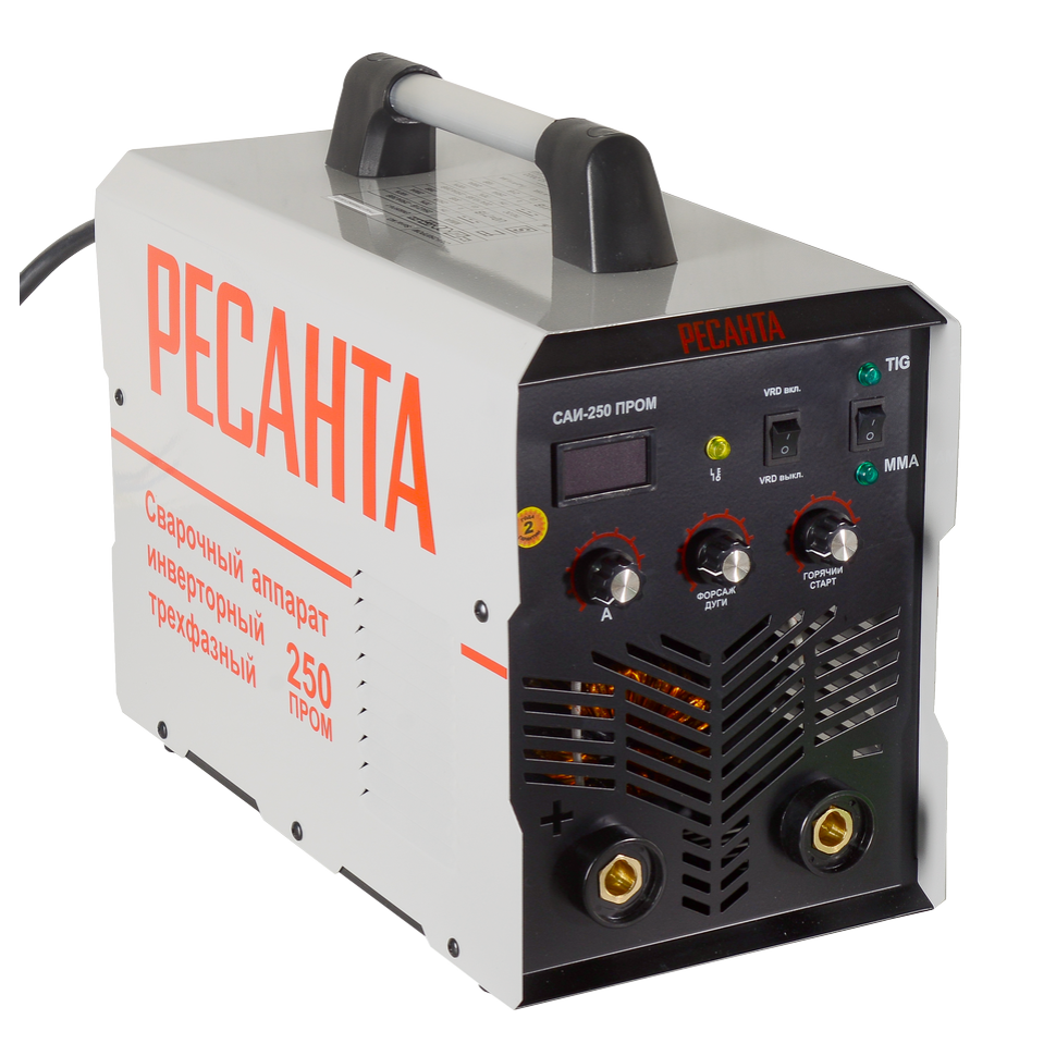 Сварочный аппарат инверторный Ресанта САИ-250 ПРОМ Сварочный аппарат инверторный Ресанта САИ-250 ПРОМ