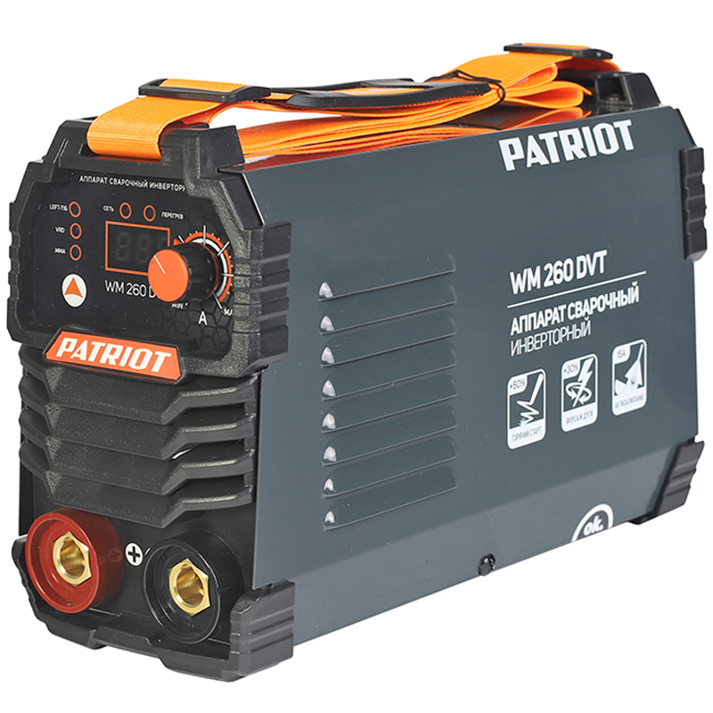 Аппарат сварочный инверторный PATRIOT WM260DVT MMA Аппарат сварочный инверторный PATRIOT WM260DVT MMA