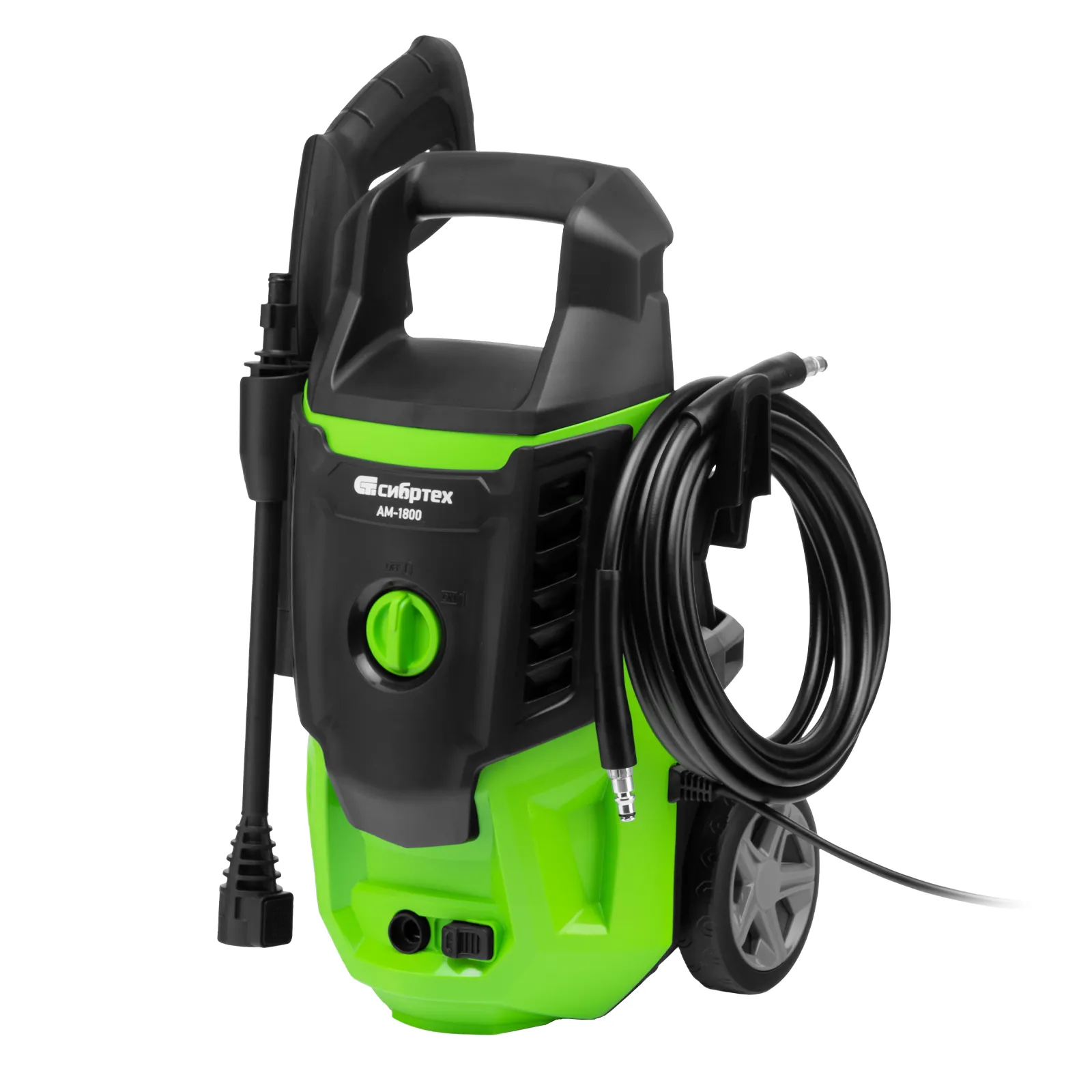 Мойка высокого давления Сибртех АМ-1800, 1800 Вт, 140 бар, 350 л/ч, колесная Мойка высокого давления Сибртех АМ-1800, 1800 Вт, 140 бар, 350 л/ч, колесная